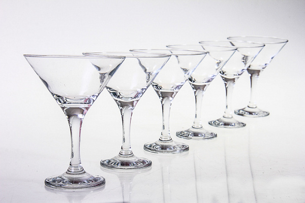 Набор бокалов для мартини BISTRO 6шт, 0,19л (44410B)