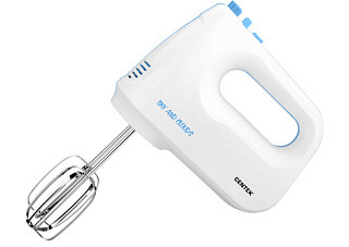 Миксер Centek CT-1128 (бел/синий) 400Вт, 6 скоростей + турбо, взбивание /замешивание, эколог. корпус