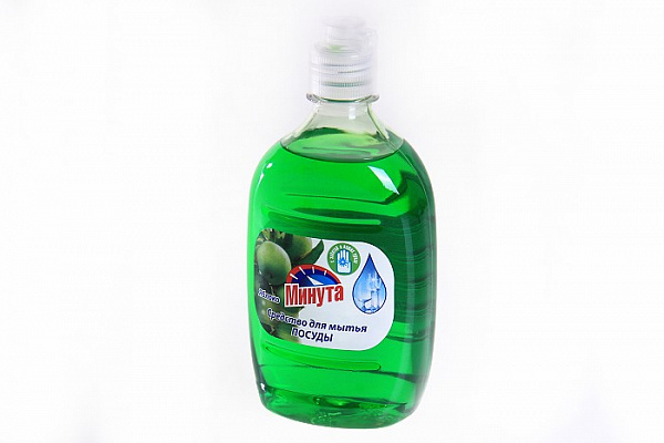 Жидкое средство для мытья посуды МИНУТА Яблоко 500г (2-0166)