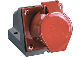 Розетка ИЭК 124 стационарная  3Р+PE 32А 380В IР44 (PSR12-032-4) (439)