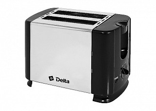 Тостер DELTA DL-61 700Вт. 2ломтика, 6-ти позиционный таймер, кнопка отмены, нерж.