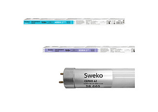 Лампа светодиодная SWEKO серия 42LEDT8-10W-230-6500K-G13-P (697)