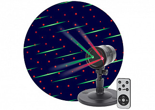 Проектор ERA  ENIOP-01 Laser Метеоритный дождь мультирежим 2 цвета, 220V, IP44 (16/288) (893)