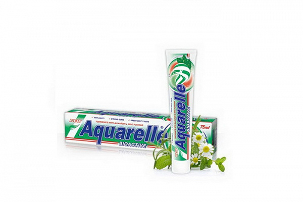 Зубная паста Акварель биоактив футляр 75мл (646)