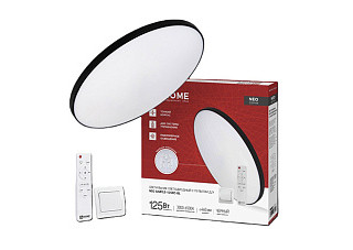 Светильник светодиодный IN HOME NEO SIMPLE-125RC-BL 125Вт 230В 3000-6500K с пультом ДУ, черный (934)