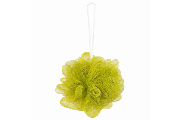 Мочалка для тела ШАР, нейлоновая, 30 г (11х11х6 см), ассорти, PLEASURE, 1462