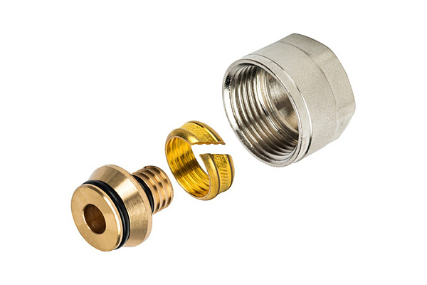 Фитинг компрессионный STOUT для труб PEX-AL-PEX 16х2,0х3/4 (SFC-0021-001620)