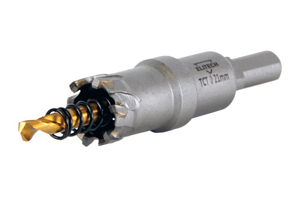 Коронка по металлу ELITECH твердосплавная, в сборе, ф21мм 1820.138200
