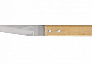 Нож хозяйственный СИБРТЕХ многоцелевой, деревянная рукоятка (78983)