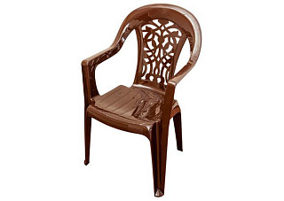 Кресло садовое пластмассовое Оливия г.Пятигорск шоколад