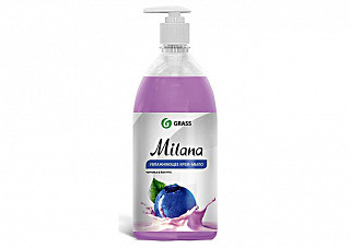 Крем-мыло жидкое GRASS Milana черника в йогурте 1,0л (126301)