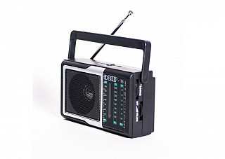 Радиоприемник «Эфир-16», УКВ 76-108МГц, СВ 530-1600КГц, КВ, бат. 2*AA, акб 500mA/h