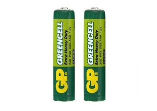 Батарейка GP GreenCell R03 AAA Shrink 2 Heavy Duty 1.5V (2/40/200/1000) (454)