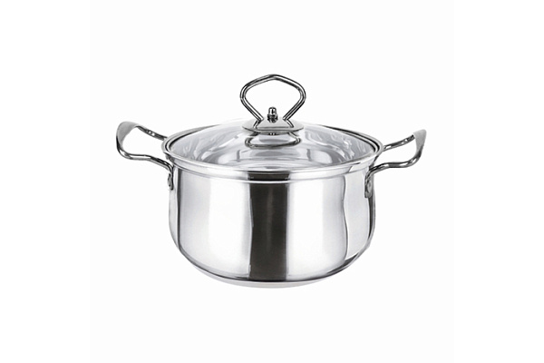 Кастрюля нержавеющая сталь SAKURA MODERN c крышкой, 20см, 3,3л (SA-P2020) 