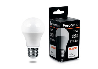 Лампа светодиодная OSRAM LB-1013 13W 230V E27 4000K груша 38033