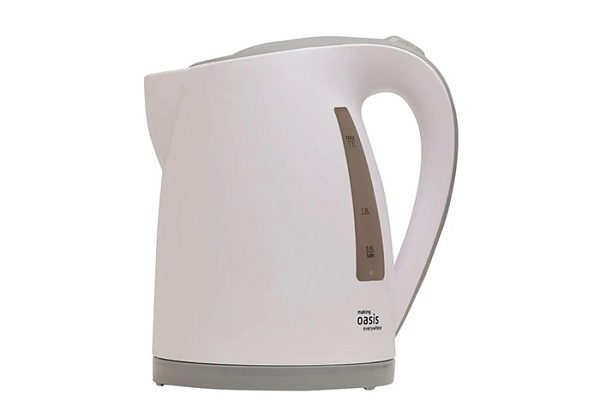 Чайник электрический OASIS K-3PWG, белый+серый 2200Вт (1,7л)