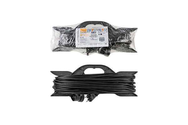 Удлинитель-шнур на рамке силовой TDM У1-13041 ПВС 4000 Вт с/з,50м, штепс. гнездо Народный(1307-0320)