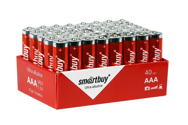 Элемент питания 03 SMARTBUY LR03/40 bulk (40/960) (SBBA-3A40S) (6631)