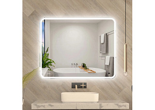 Зеркало Турин-2 бесконтактный сенсор, светодиодная подсветка+подогрев (1000х800мм) (286)