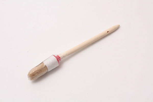Кисть круглая MTX "Стандарт" №4х25мм, деревянная ручка, натуральная щетина (82074) 12/720