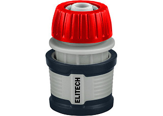 Соединитель ELITECH Garden HF 012 пластиковый, быстросъемный для шланга (3/4") (101)
