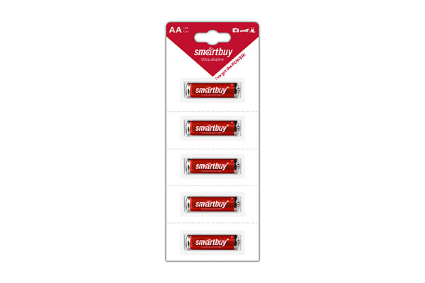 Элемент питания 06 SMARTBUY LR6/5B strip (5/60/600) (SBBA-2A05B) (7281)