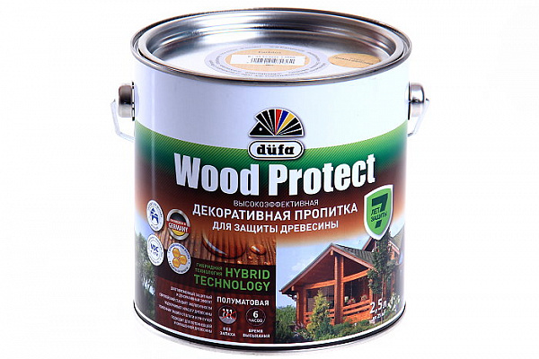 Пропитка Dufa WOOD PROTECT дуб (2,5кг)