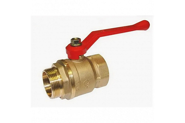 Кран шаровой латунный БАЗ ДУ40 (1 1/2) PУ40 Г/Ш рычаг