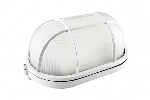 Светильник TDM НПБ1402 белый/овал с реш. 60Вт IP54 (0303-0036)