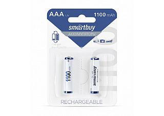 Аккумулятор NiMh SmartBuy AAA/2BL 1100 mAh (24/240) (SBBR-3A02BL1100) 1226