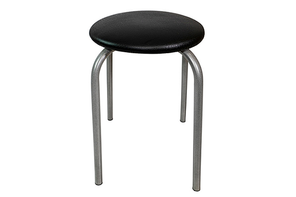 Табурет 22 (Модуль)  круг болт черный на хроме