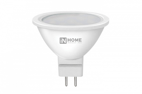Лампа светодиодная IN HOME LED-JCDR-VC 4Вт 230В GU5.3 6500К 310Лм (715)