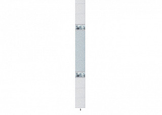 Панель ПВХ NOVITA Зимняя сказка с мерцанием (2700х250мм) (добор)