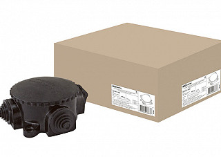 Коробка электромонтажная КЭМ 1-10-4Б ОП D78 мм IP44, 4-х рожк. (карболит) TDM (1401-1004)