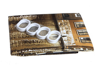 Штора для ванной комнаты ПВХ AQUA-PRIME 030D1 180х180см"