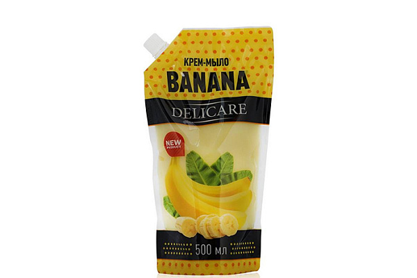Мыло жидкое DELICARE body fresh банан 500мл