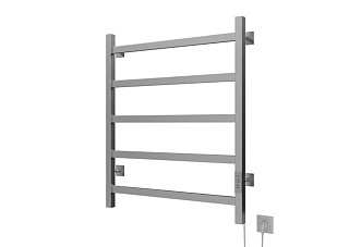 Полотенцесушитель электрический MIXLINE FAVORITE 60х50 (таймер, 302Вт, 5перекл.) МАТОВЫЙ ХРОМ 557208