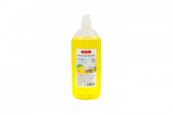 Жидкое средство для мытья посуды OfficeClean Лимон 1,0л (058)