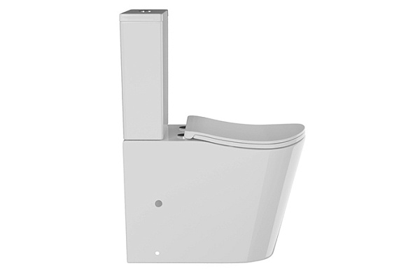 Унитаз-компакт анатомический WAVE SILUET Tornado3.0 гор,ниж,2-кн.арм,дюро,м/л,быстр,БЕЛЫЙ глянец