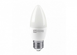 Лампа светодиодная LED-СВЕЧА-VC 4Вт 230В Е27 6500К 360Лм IN HOME