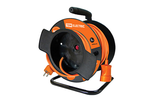 Удлинитель силовой TDM УКз16-004 (4 места/40м ПВС 3х1,5) (1301-0535)