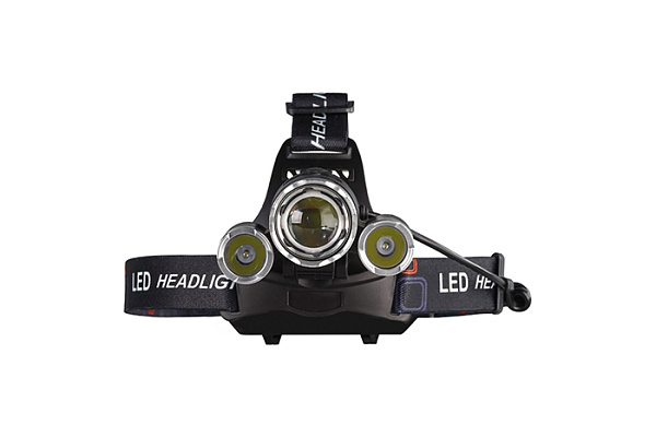 Фонарь SMARTBUY налобный аккумуляторный T6+2XPE LED, 1300 lm, 18650 1200 мАч, ABS (SBF-HL053) 4226