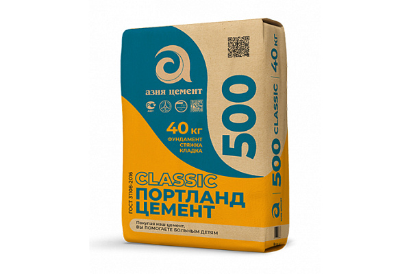Цемент М-500  Азия(Пенза) (40,0кг)