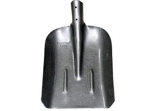 Лопата совковая S504-2 с ребрами жесткости округленная,рельсовая сталь