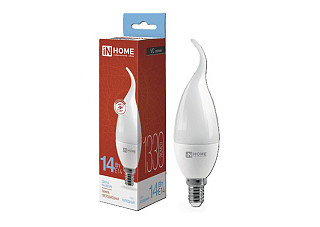 Лампа светодиодная IN HOME LED-СВЕЧА НА ВЕТРУ-VC 14Вт 230В E14 6500K 1330Лм (384)