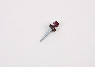 Кровельный саморез (красные) 4,8* 35 цинк RAL 3005