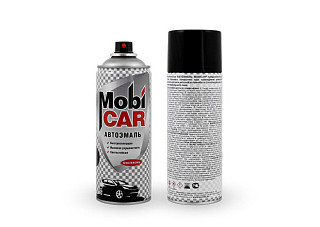 Аэрозольная автоэмаль MobiCAR 601 черная (520мл)