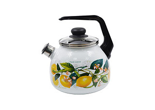 Чайник со свистком Лимоны в цвету (г.Череповец) 3,0л (4с209я)