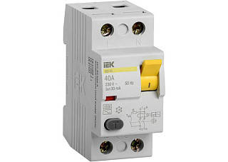 УЗО IEK ВД1-63 2Р 40А 30мА (MDV10-2-040-030) 519
