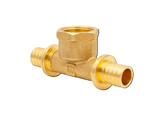 Тройник аксиальный AQUALINK 16мм х 1/2" вн х 16мм (120/10) (01033)